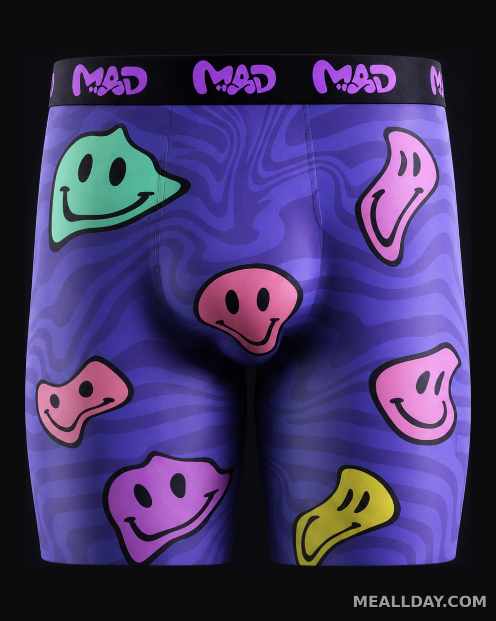MEALLDAY Melt Boxer Brief — Midnight Neon