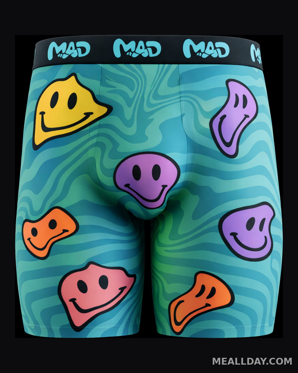 MEALLDAY Melt Boxer Brief — Toxic Teal