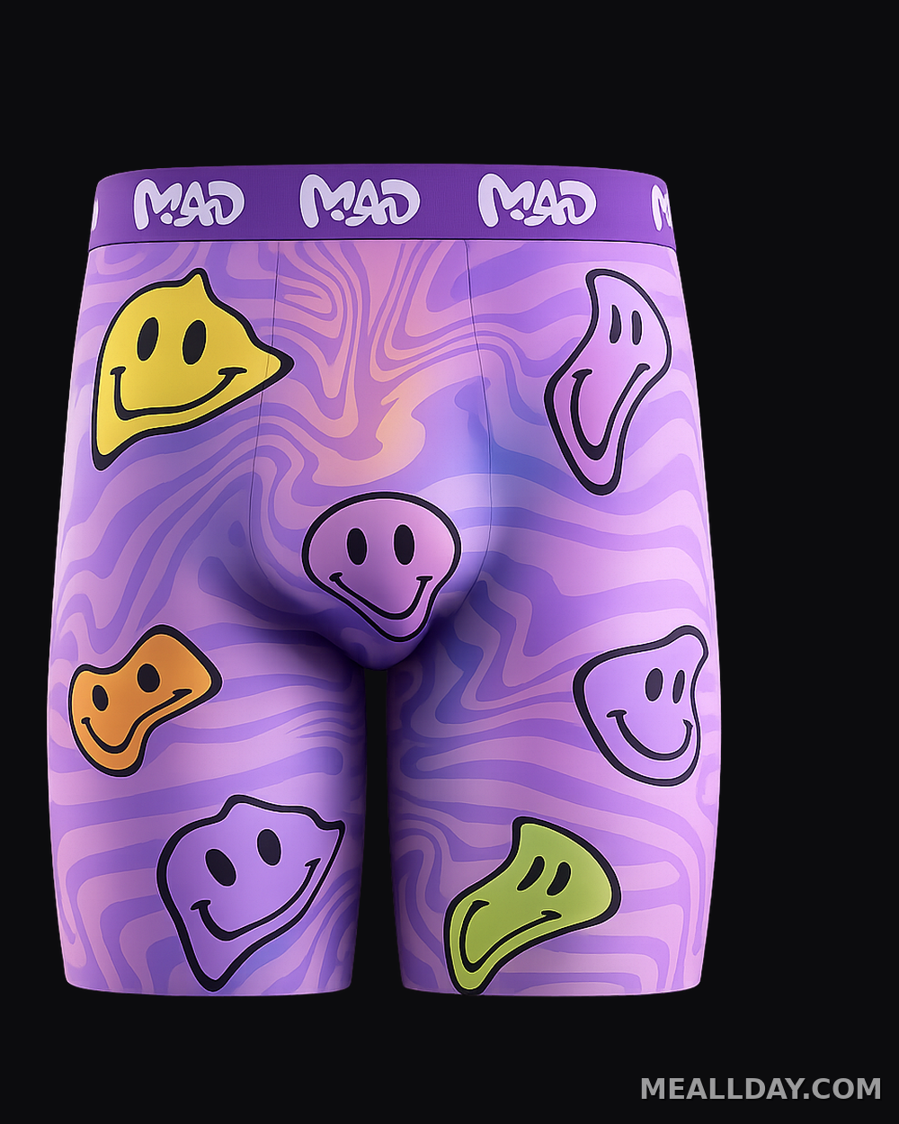 MEALLDAY Melt Boxer Brief — Toxic Violet