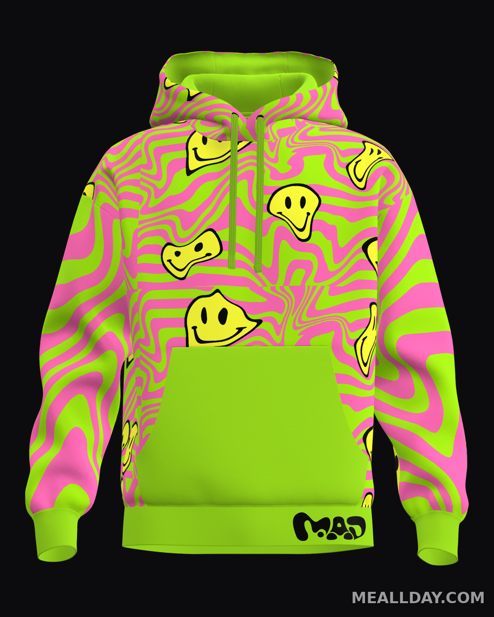 MEALLDAY Melt Hoodie — Slime