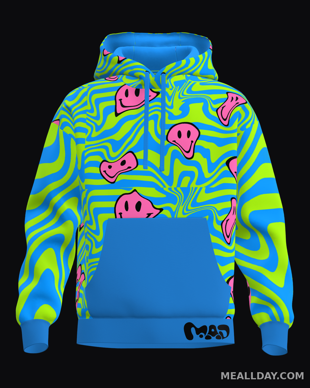 MEALLDAY Melt Hoodie — Toxic