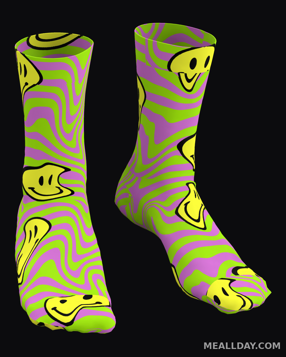 MEALLDAY Melt Socks — Slime
