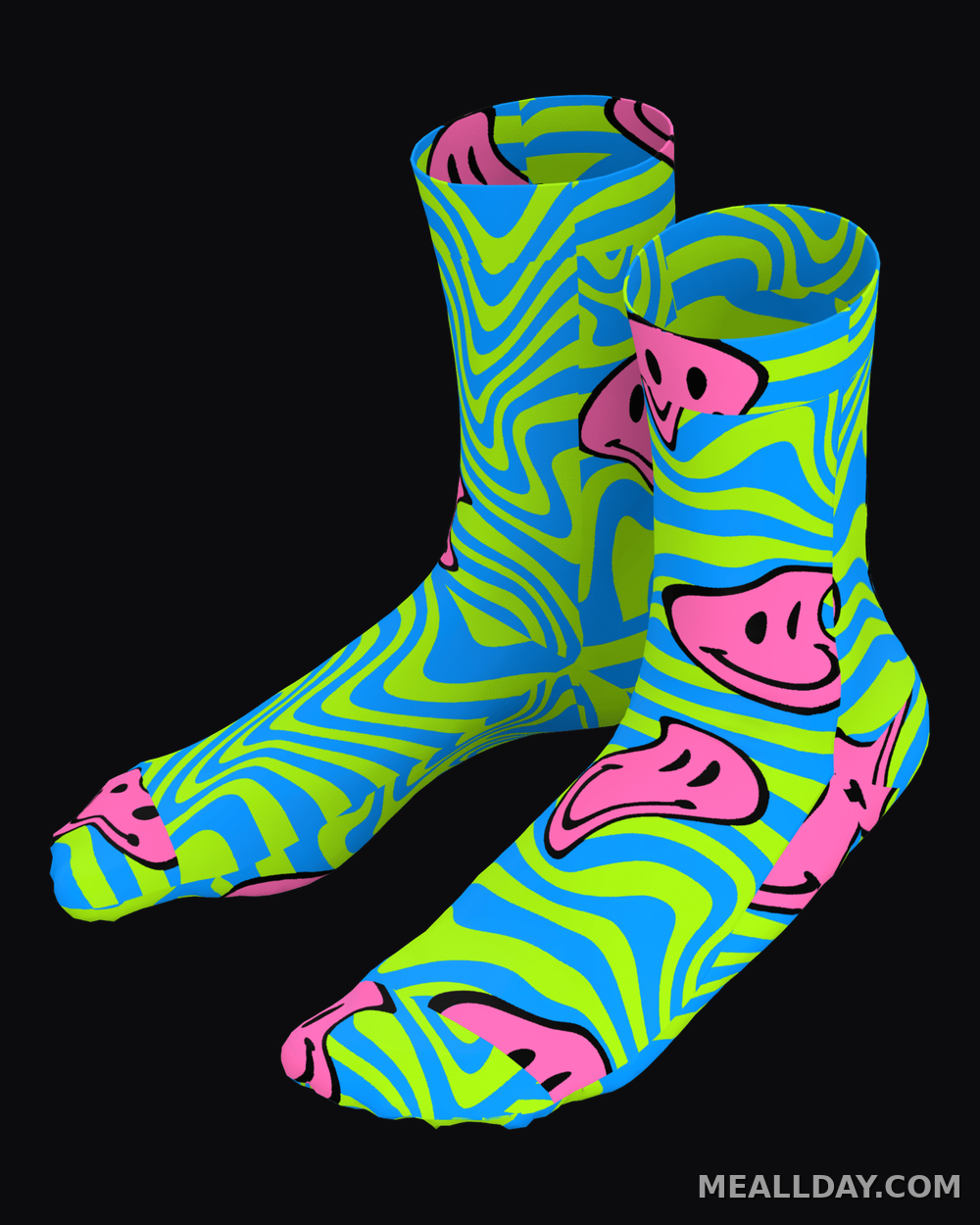 MEALLDAY Melt Socks — Toxic