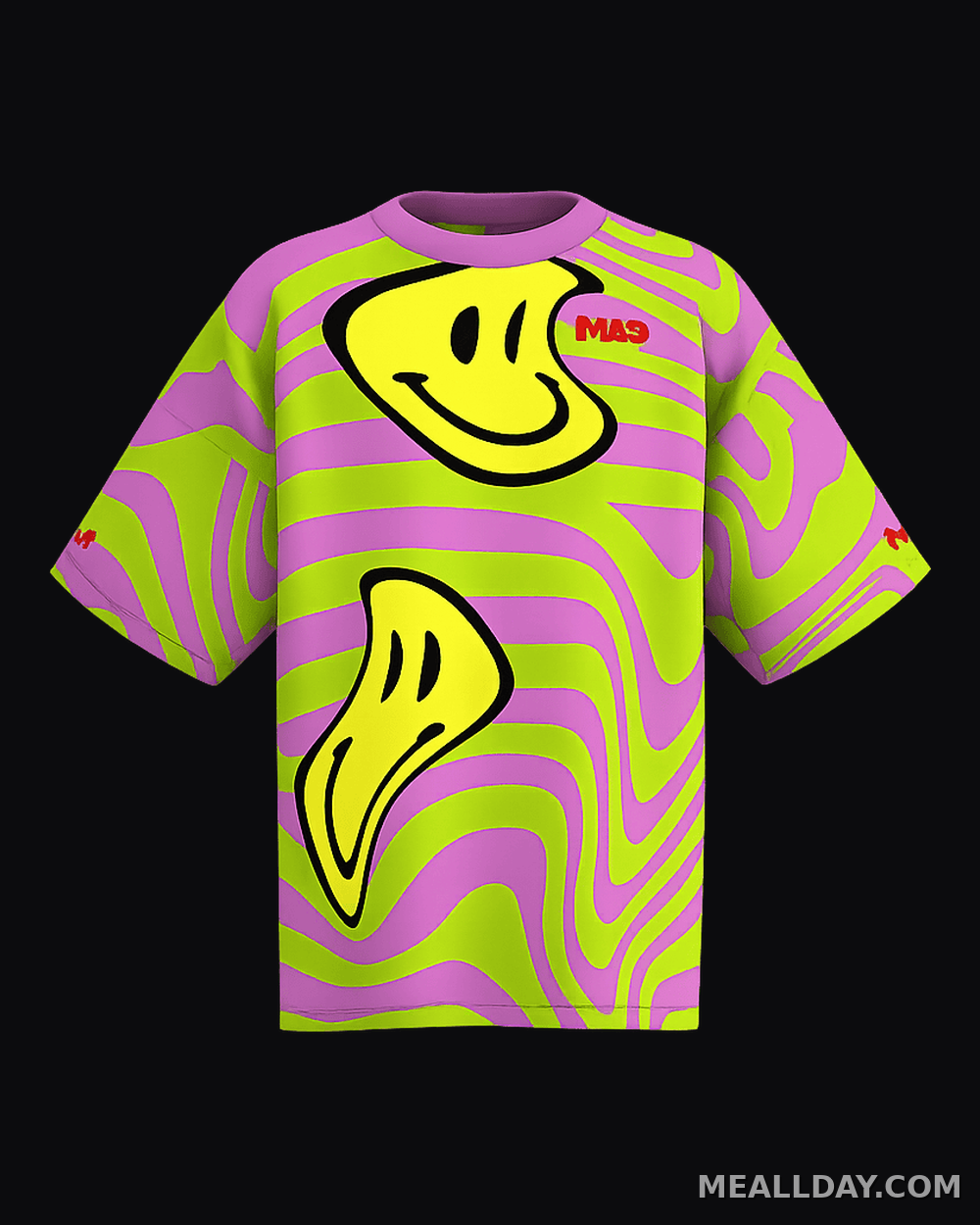 MEALLDAY Melt Tee — Slime (Lavender Variant)